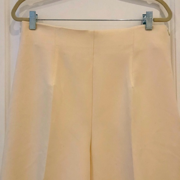 Zara crepe white crop pant - Picture 1 of 4